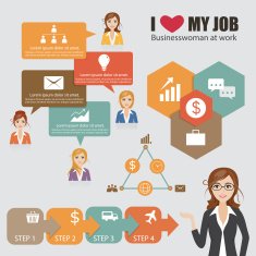 business people infographic