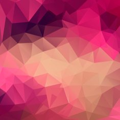 Polygon abstract texture in pink colors