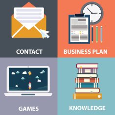 Colorful business marketing and finance concepts N24
