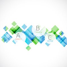 business modern colorful geometric infographics template