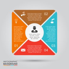 Vector circle element for infographic N64