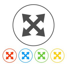 Fullscreen sign icon Arrows symbol N7