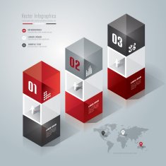 Infographics vector design template N287