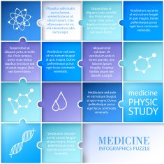Flat medicine infographic design