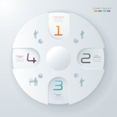 Infographics vector design template N289