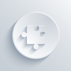Vector modern puzzle icons background N5