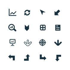 diagram icons set N4