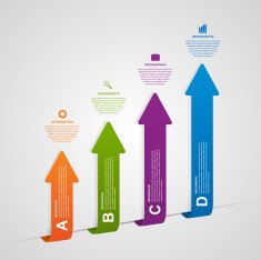 Vector business options infographics Design arrows style concept N2