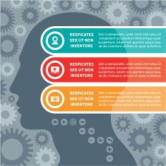 Infographic Concept with a Human Head