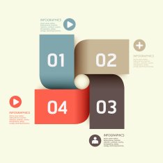 modern Design soft colour template for infographics N2