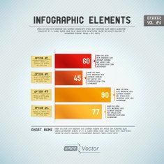Infographic Elements Bar Graph - Orange