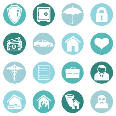 Vector Set of Insurance Icons N12