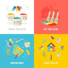 Painting Work Design Concept