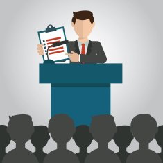 Businessman giving a presentation N6