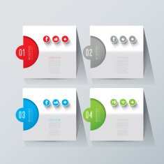 Infographics vector design template N295