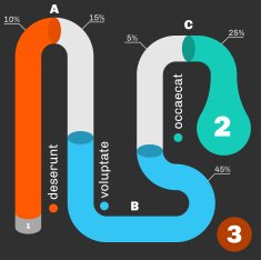 Tube timeline infographic template