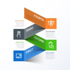 Withdrawing cash from an ATM abstract infographics template