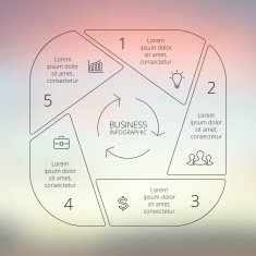 Circle line infographic Template for cycle diagram graph presentation and N18