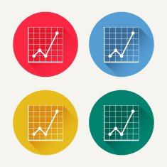 Vector diagram icon set