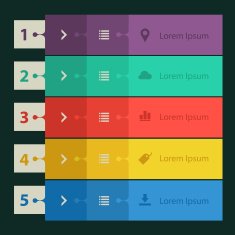 Flat design banners N2