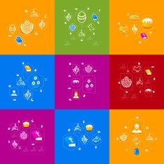 easter sticker infographic N5