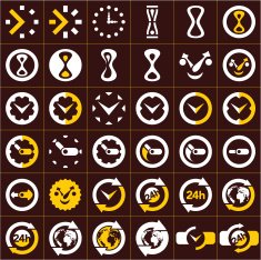 Clock Icons Set N2
