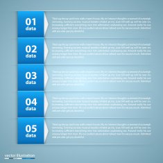 Modern business steps origami style options banner N4