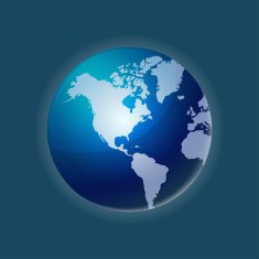 World Globe Map Vector N2