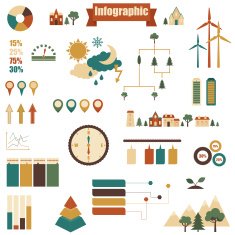 Big set of vector infographics elements