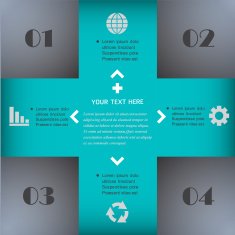 Infographics web design Modern template N12
