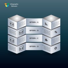 Infographics web design Modern template N13