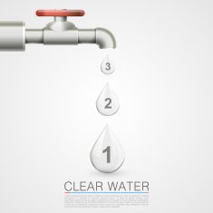 Tap with water drops info