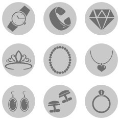 Vector Set of Jewellery Icons N2