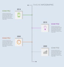 Time line info graphic elements template