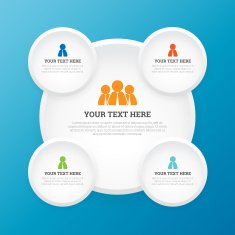 White Circle Copyspace Design Element