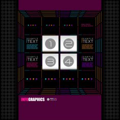 Modern infographic template for business design N35