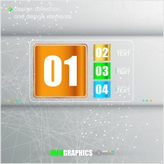 Modern infographic template for business design N40
