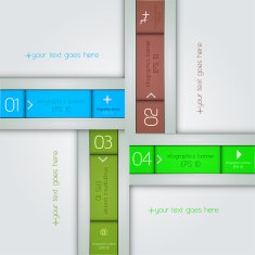 Modern design template infographics banner