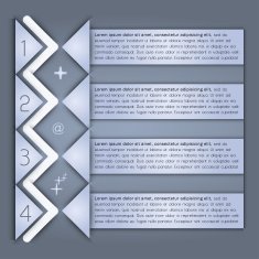 Modern design template infographics banner N3