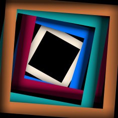 Colored paper square and frame background