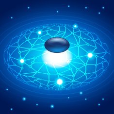 Abstract Space Connection Points and Lines Background Concept Vector Illustration