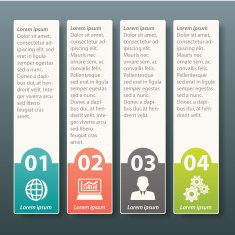 Infographic label template design N2