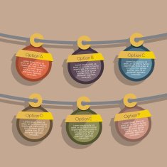 Circle Tags Hang On Rope