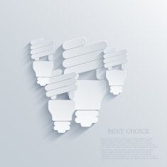 Vector modern light bulb background Eps 10