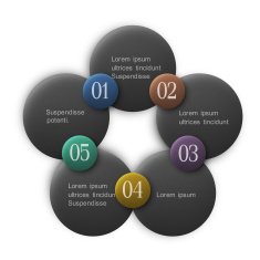 Buttons options - infographics design