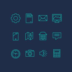 Outline icons set