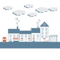 small town vector