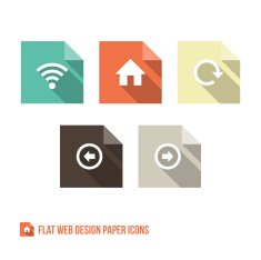 Web Design Paper Icons