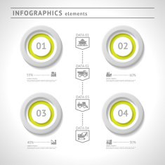 Industrial infographics elements Modern design template Abstract web layout