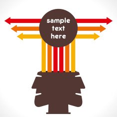 creative arrow info-graphics